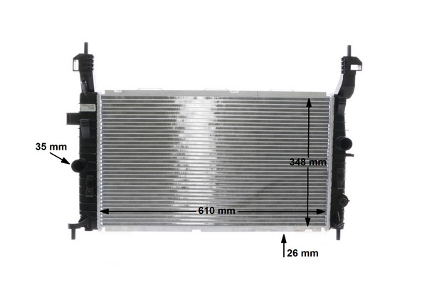 Radiator, engine cooling - CR1498000S MAHLE - 1300252, 1300253 ...