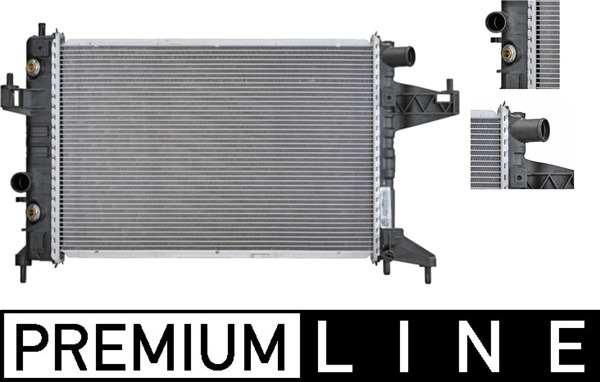 Radiator, engine cooling - CR390000P MAHLE - 09201958, 1300239 