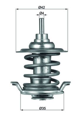 Thermostat, coolant - TX5983 MAHLE - 04204796, 2.405.83.100, 240583100 | K  MOTORSHOP