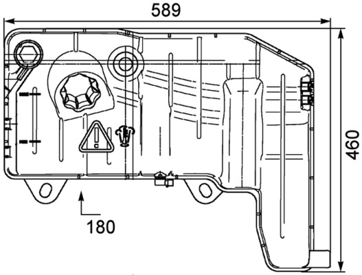 Expansion Tank, coolant - CRT55000P MAHLE - 0000041215631, 0504231063 ...