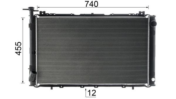 Radiator, engine cooling - CR63000S MAHLE - 21400-20J00, 214100Y900 ...
