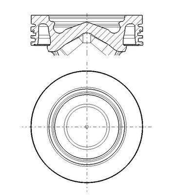 Piston with rings and pin - 061PI00138000 MAHLE - 2166456, 2205026 ...