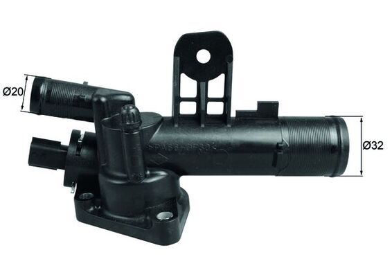 TI24783, Termostat, chladivo, Termostat, MAHLE, 11060-00QA, 110603026R, 11060-00QAJ, 110605536R, 1106000Q0B, 8200400553, 1106000Q0K, 8200558751, 1106000Q0S, 8200954328, 180271, 32445, 3304006, 411040.83D, 725137, 78710S, 819701, 856-83, TH37783G1, TH6703.83J, 3304016, 411442.83D, 85683K, TH40683G1, TH7125.83J