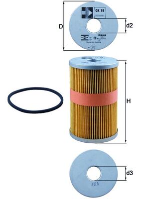OX18D, Oil Filter, MAHLE, 0001231545, 0005039456, 0080002, 0123154500, 1150540, 11618024, 117932101, 1640996, 1883258M91, 2067261, 2080205, 26540132, 27252, 30241, 30796305, 315299, 3308969, 40014516, 515179801, 6435087, 80005334, 969269, 971408, 991111, EFOL5, M40502767, 0003082669, 0005039546, 080002, 1231545