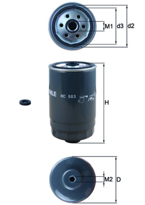 Fuel Filter - KC503D MAHLE - 31922A9000, 319703Z950, 31970C5900