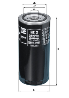 Hydraulic Filter, automatic transmission - HC2 MAHLE - 04111774, 0501205442, 06686/10050