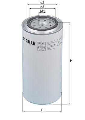 Kraftstofffilter - KC75 MAHLE - 420799, 905410500117, 4207999