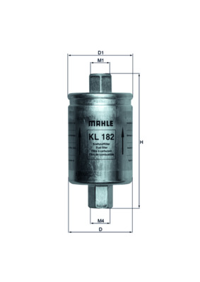 Fuel Filter - KL182 MAHLE - 09198314, 2330079045, 25121150