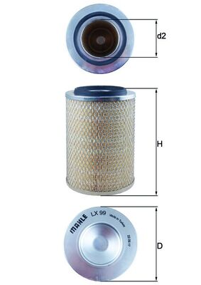 LX99, Vzduchový filtr, Filtr vzduch., MAHLE, 0009839019, 0009932406, 044129620A, 278201090020, 29504476, 44980929, 92124213, 93152017, CH12285, 9839019, 988575, F278201090020, 98857500, F282010090020, 00073649, 00568, 01EFA144, 05821301, 1123210013, 120105, 12-49, 1457429944, 154071593460, 182351, 2430, 26.43.39/20, 2798200, 29000593, 335AR, 46330