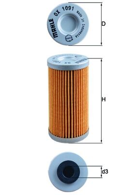 OX1091, Olejový filtr, Filtr olej., MAHLE, 0116, 11427715456, 7715456, B9006, COF511