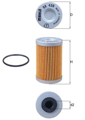 OX439D, Oil Filter, MAHLE, 77038005000, 77038005001, 77038005044, COF555, KN655, KT8007, MH5001