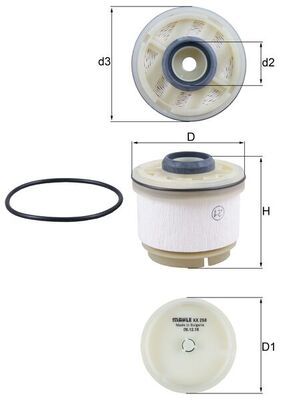 KX268D, Fuel Filter, MAHLE, 1770A233, 1860400021, 233900L010, 233900L041, 6000605426, 8981017493, 1770A321, 23300-0L020, 233900L030, 6000605431, 8981596930, 233000L010, 233900L040, 8981824450, 233000L011, 8981941190, 233000L030, 2339030200, 98101749, 233000L031, 23390YZZA2, 98159693, 233000L032, 98182455, 2330030204, 98194119, 2330087317, 233900L020, 23390YZZA1, 153071762332