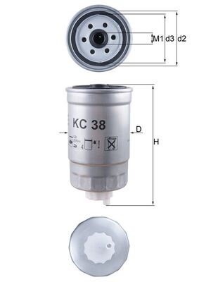KC38, Palivový filtr, Filtr paliv., MAHLE, 190662, 5020403, 9947340, RTC5938, 190663, 5020404, 1906C7, 6135130, 84AB9150AA, 88AX9150BA, 88AX9150CA, EFG57, EFG57S, 0450133013, 075FS, 152071760560, 2435100, 40.60.18/130, 7176-496A, ADD62321, AK14-D, AZF090, CS454, DN323, ELG5204, F57721, FG2027, FP4935A, L111, LFF3504