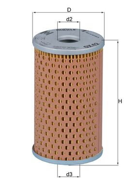 Oil Filter - OX42 MAHLE - 0001842325, 00119590, 0400700504