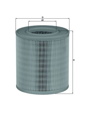 Air Filter - LX1253 MAHLE - 4F0133843A, 0714188, 109213