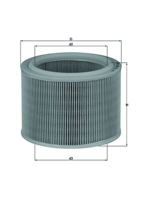 Vzduchový filtr - LX486 MAHLE - 144484, 212151109100, 25062211