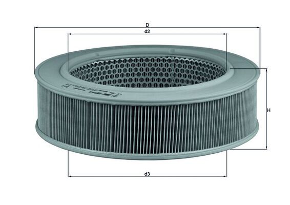 Vzduchový filtr - LX264 MAHLE - 0010940405, 25062205, 5005831