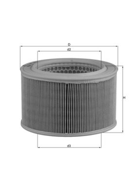 Air Filter - LX446 MAHLE - 1378083000, 1378083010, 99000990YJ002