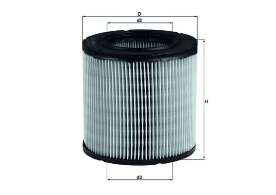 Vzduchový filtr - LX249 MAHLE - 09318502, 5003237, 7984389