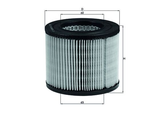 Vzduchový filtr - LX162 MAHLE - 194009, 29504096, 7988054