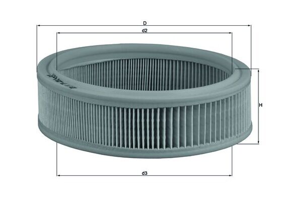 Air Filter - LX70 MAHLE - 5008679, 93152736, CAM6089