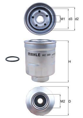 KC389D, Fuel Filter, MAHLE, 2339026140, 2339026160, 23390YZZAB, 110394, 1613724380, 1861006030, 2445200, 28000241262, 3002256, 30143230017, 30256, 4314FS, 4856, ADT32388, ALG2183, BFF8055, CFF100660, CS795, DN2720, EFF251D, ELG5395, F026402110, FC256S, FL15402, FN1148, FT6055, H316WK, hdf630, J1332095, J1332096