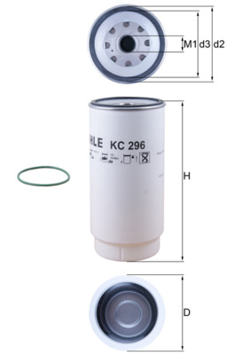 KC296D, Kraftstofffilter, MAHLE, 0112142450, 01442310, 10032291, 1433649, 3C46-9176-BA, 51125017260, 84303715, K1006529, 0112142463, 1540148, 51125017283, 0112142500, 51125017288, 51125030052, 2414200, 49557, 545083, BF1383O, F026402038, FP5782, FS19769, H710WK, hdf319, P550778, PL420/7X, PP967/1, PS10016, R420PL, SP926M, N2038