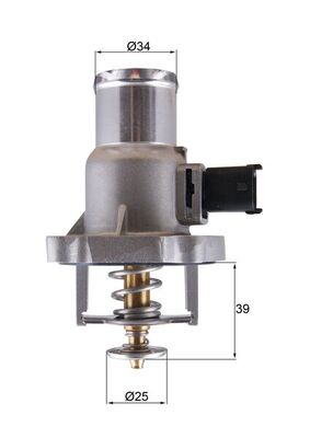 TM55105, Thermostat, Kühlmittel, MAHLE, 1338178, 24405922, 55577072, 6338018, 4431.105D, 725030, 78860, 819705, TE6983.105J