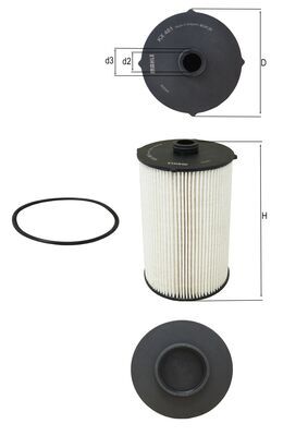 KX481D, Kraftstofffilter, MAHLE, 0011439350, 30126457, 504350911, 5801439820, 0011439550, 11439350, 104954, 2604300, 50014972, ALG7608, E128KPD302, ELG5591, F026402268, F043, FF5857, P579940, PU10020X, S6043NE, N2268
