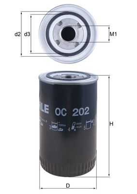 OC202, Olejový filtr, Filtr olej., MAHLE, 03095607, 1133276R2, 152090T000, 399976, 81879134, 8826585, 9Y4482, 1329020C1, 9Y4489, F0NN6714AA, 1329020C2, 9Y4490, F2NN6714AA, 2059246R91, 3055230R91, 3055766R91, 3132737R91, 3132737R93, 3136460R91, 3136737, 397868R1, A184775, A44081, A58672, 0451203002, 114OS, 1158, 154774937030, 2042, 2310600