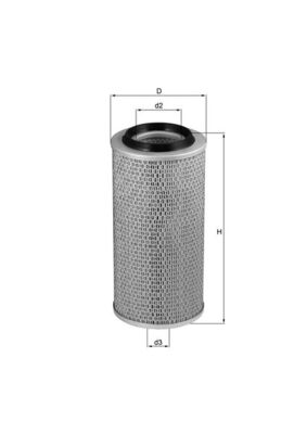 Air Filter - LX83 MAHLE - 0020947004, A0020947004, 06786