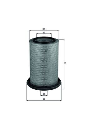 Vzduchový filtr - LX229 MAHLE - 0010941004, 01200094, 02164590