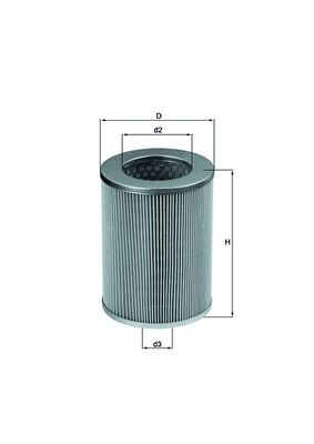 Vzduchový filtr - LX300 MAHLE - 14215137, 1654676000, 5018345