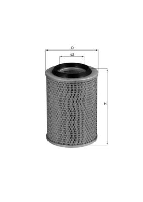 Air Filter - LX567 MAHLE - 6310902301, 6310940104, A6310902301