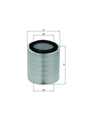 Vzduchový filtr - LX898 MAHLE - 5012558, 7998558, RTC4683