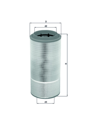 Vzduchový filtr - LX2109 MAHLE - 1510905, 500020002, 592299014