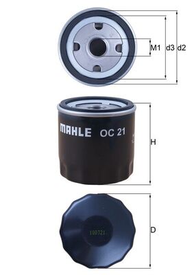 OC21, Olejový filtr, Filtr olej., MAHLE, 003634334, 01163420, 0650400, 1109-C5, 1109C5, 12G2400, 1457512, 2042175040, 38186376, 440002266, 5081070030, 6100448, 63796-77A, 6438162, 7884256, 7984256, 8102165, 09281199, 1163420, 12G2400EVA, 1462805, 276217536, 50810787, 6379677, 74221405, 7965051, 93156299, 12597637, 12G2400SLP, 1498014