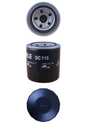 OC115, Olejový filtr, Filtr olej., MAHLE, 032414300, 0649010, 11713229, 11900535100, 1524132090, 1560187310, 5650301, 649008, 7711500014, 901517400, 945539, 9Y4494, K9665400, LRF000020, MD00540, 0649017, 11715850, 12335035100, 1627132092, 3250007, 90485457, 911200018, 93156769, LRF100120, MD017440, 12408535111, 3252676, 4318092, 93156665, 93156956
