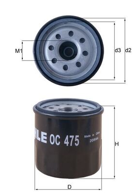 OC475, Olejový filtr, Filtr olej., MAHLE, 1109P4, 1520800QAG, 1585399170, 7700112686, 8200257642, MD134953, 1109S0, 7700863124, 8671005907, 7700867824, 7700869029, 0986B00023, 1001121, 152071758743, 15319/11, 16143220002, 2007, 2342400, 38927, 489OS, 586011, 61217, 7605319/11, ADN12125, B43S, BFO4027, COF102137S, DO949, ELH4212, EOF190