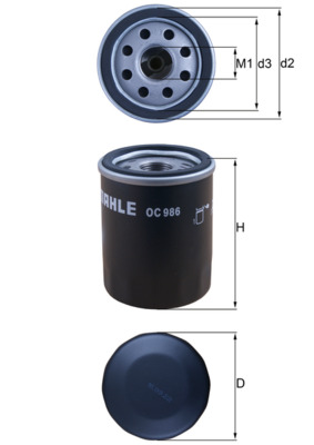 OC986, Olejový filtr, Filtr olej., MAHLE, 0055230822, 1535505, 46544820, 55230822, 0650134, 1699522, 46347171, 55256470, 2217580, 95531250, 46751179, 9S516731AA, 6001073252, 650134, AS516731AA, 650226, HS5J6731AA, 6001073249, 71736161, 71772205, 71773184, 71765459, 0451103364, 153071760123, 2208, 2343800, 586013, ADM52107, BFO4017, DO1823