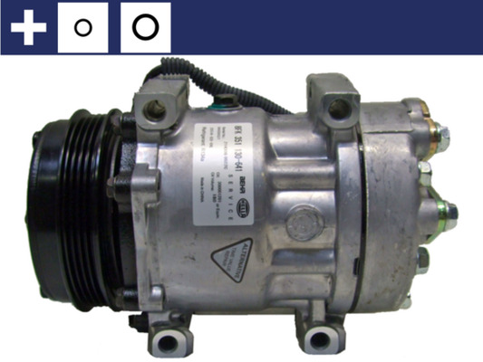 ACP1064000S, Compressor, air conditioning, MAHLE, Case-IH Maxxum New Holland T6000/TSA Steyr Profi , 87709785, 87802912, 1.1296, 130203, 32759, 6021, 851786N, 89800, KT8148OE, NHAK008, 130203R, 32759G, 8148, KT8148N, NHK008, SB.296S, SD7H15-6021, SD7H15-8148, SD7H156021
