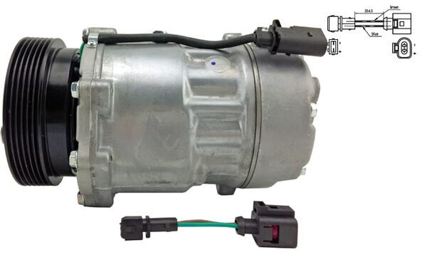 Compressor, air conditioning - ACP191000S MAHLE - 0002303811, 1076012, 1J0820803A