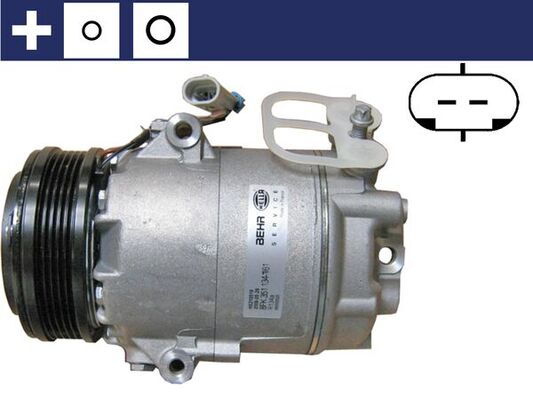 Compressor, air conditioning - ACP45000S MAHLE - 09165714, 13297440, 1854111