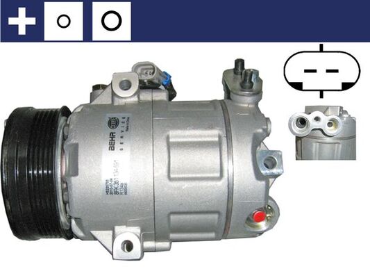 Compressor, air conditioning - ACP62000S MAHLE - 09174396, 09196952, 1854092