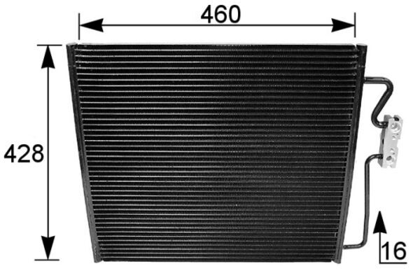 AC154001S, Condenser, air conditioning, MAHLE, 64538373924, 64538391126, 8373924, 8391126, 052180N, 06005185, 0802.2018, 08.59.003, 10-110-01004, 102616, 115176, 1223353, 166595, 35148, 359003220190, 53626, 60065185, 816922, 888-0400060, 925070, 94275, 945044, BW5185, CN6536, CT11185, DCN05019, F4-AC1043, F4AC1043, KDBW185, QCN146D