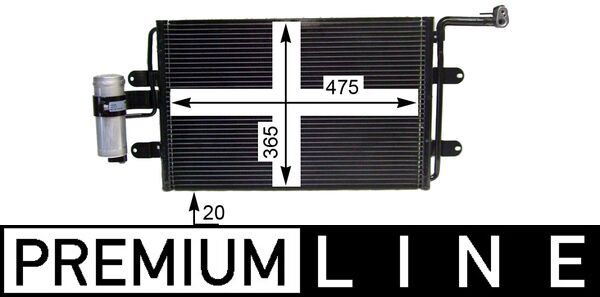 AC180000P, Condenser, air conditioning, MAHLE, 1J0820411D, 1J0820413A, 1J0820411N, 1J0820413B, 1J0820413D, 1J0820413E, 1J0820413L, 1J0820413N, 03005130, 0810.2008, 10-110-01029, 101720, 1223134, 260493, 350203238000, 35227, 390600, 482040N, 53614, 701M06, 817244, 82D0225113A, 888-0400055, 925060, 94310, AC856885, AD016C003, AI5130, CF20090, CN5401