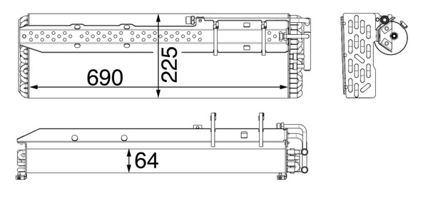 AC54000P, Kondensator, Klimaanlage, MAHLE, F260550010130