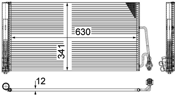 AC590000P, Kondensator, Klimaanlage, MAHLE, 6941084, 64536941084, 64539239920, 9239920, 052018N, 06005363, 0802.2030, 105380, 168917, 260354, 350203722000, 35898, 384900, 43388, 4770763, 770M03, 814409, 82D0225612A, 888-0400461, 940118, AC882905, BW5363, F4-AC2037, F4AC2037, TSP0225612, V20621022, 350203722002, BW5363D, DCN05102, M7700030