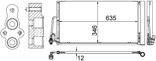 AC590000S, Kondensator, Klimaanlage, MAHLE, 6941084, 64536941084, 64539239920, 9239920, 052018N, 06005363, 0802.2030, 105380, 168917, 260354, 350203722000, 35898, 384900, 43388, 4770763, 770M03, 814409, 82D0225612A, 888-0400461, 940118, AC882905, BW5363, F4-AC2037, F4AC2037, TSP0225612, V20621022, 350203722003, BW5363D, DCN05102, M7700030
