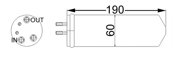 AD66000S, Trockner, Klimaanlage, MAHLE, 0K56E61500, 0K56E61500A, K56E61500, K56E61500A, 13750029, 260142, 33256, 8658001, 95148, KTT120086, V53-06-0004